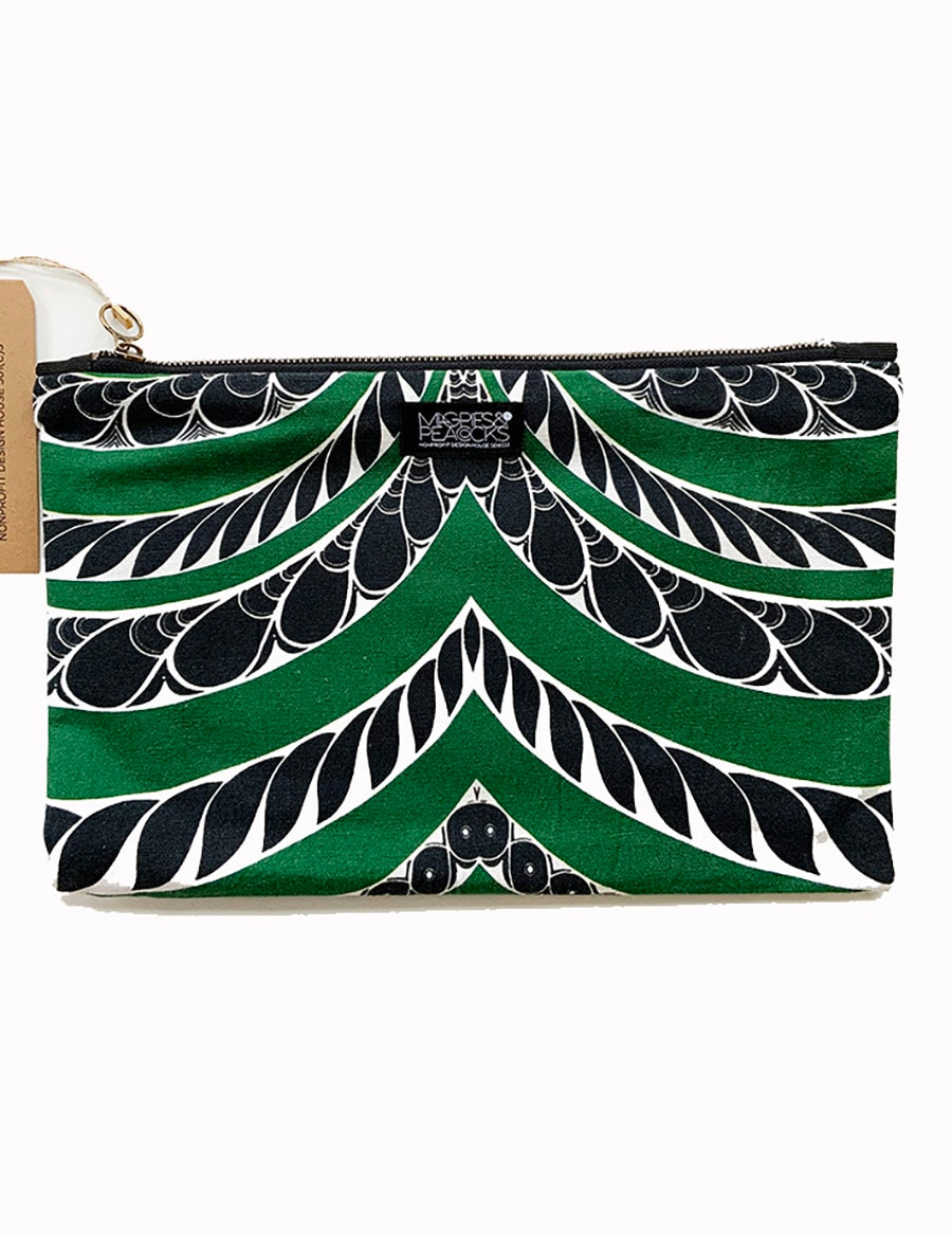 5-zip pouch-green black-2