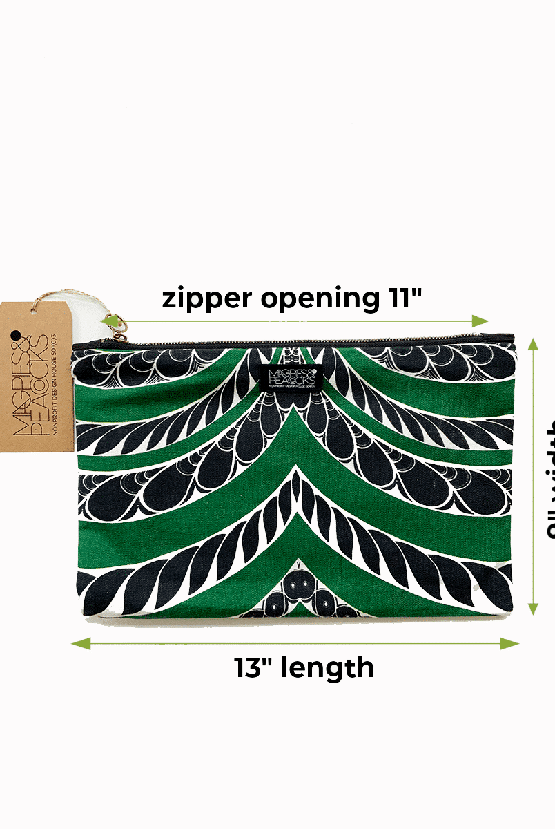 5-zip pouch-green black-6