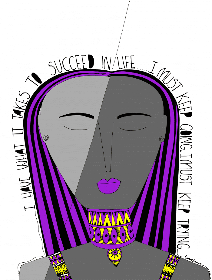 I know what it takes to succeed in purple