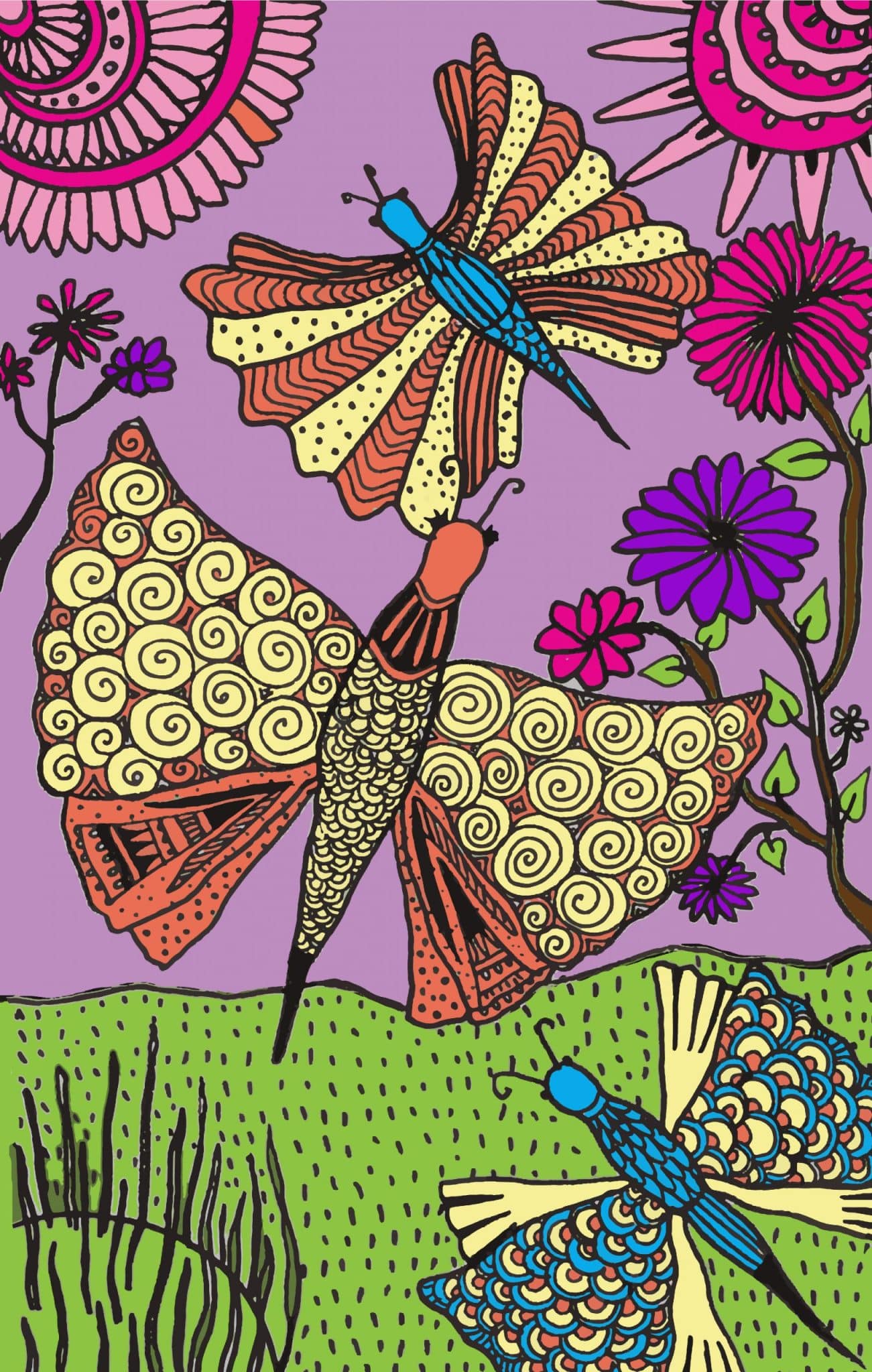 Fly like a butterfly art print