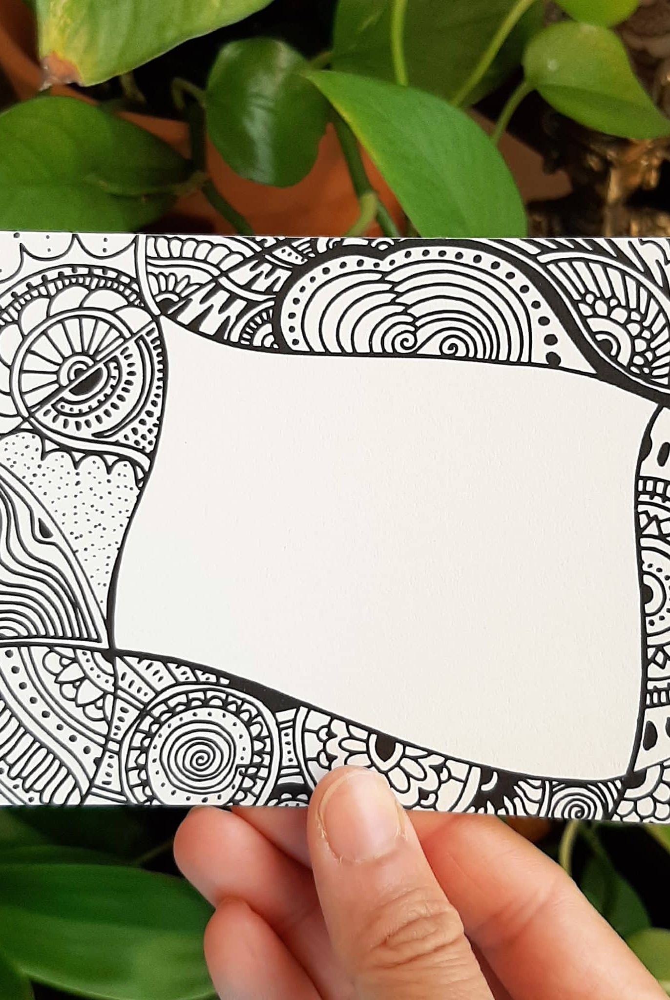 Small doodle art card