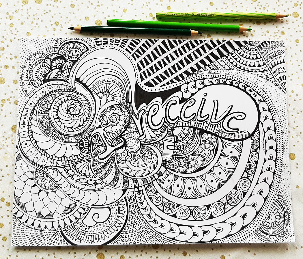 I receive coloring page