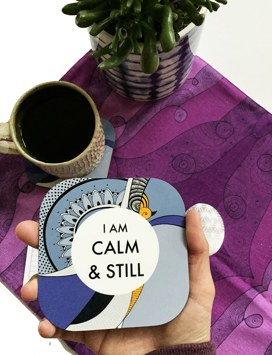 mantra coaster-I AM-calm-and-still