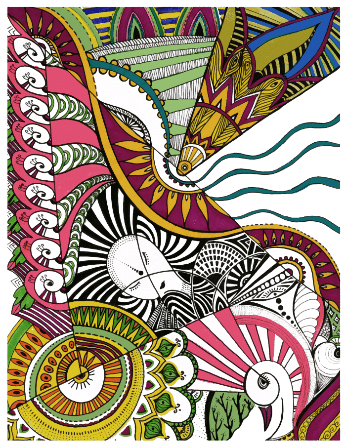 Color of my life art print