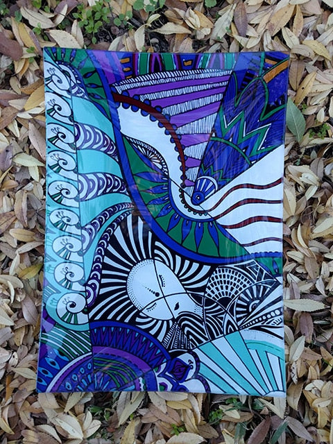 I invoke courage glass - Altar tray