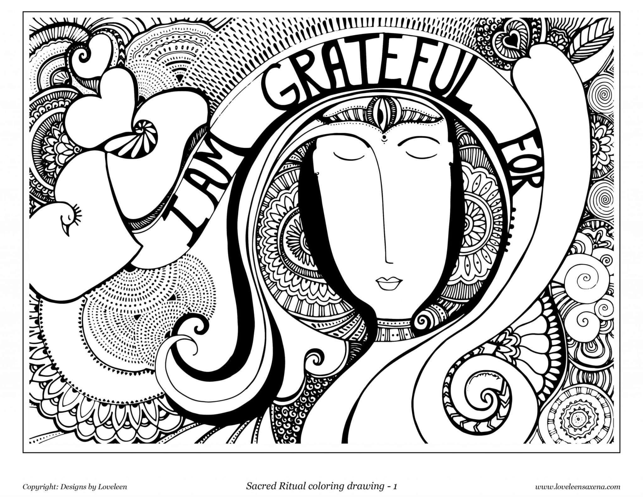 I am grateful - ready to print