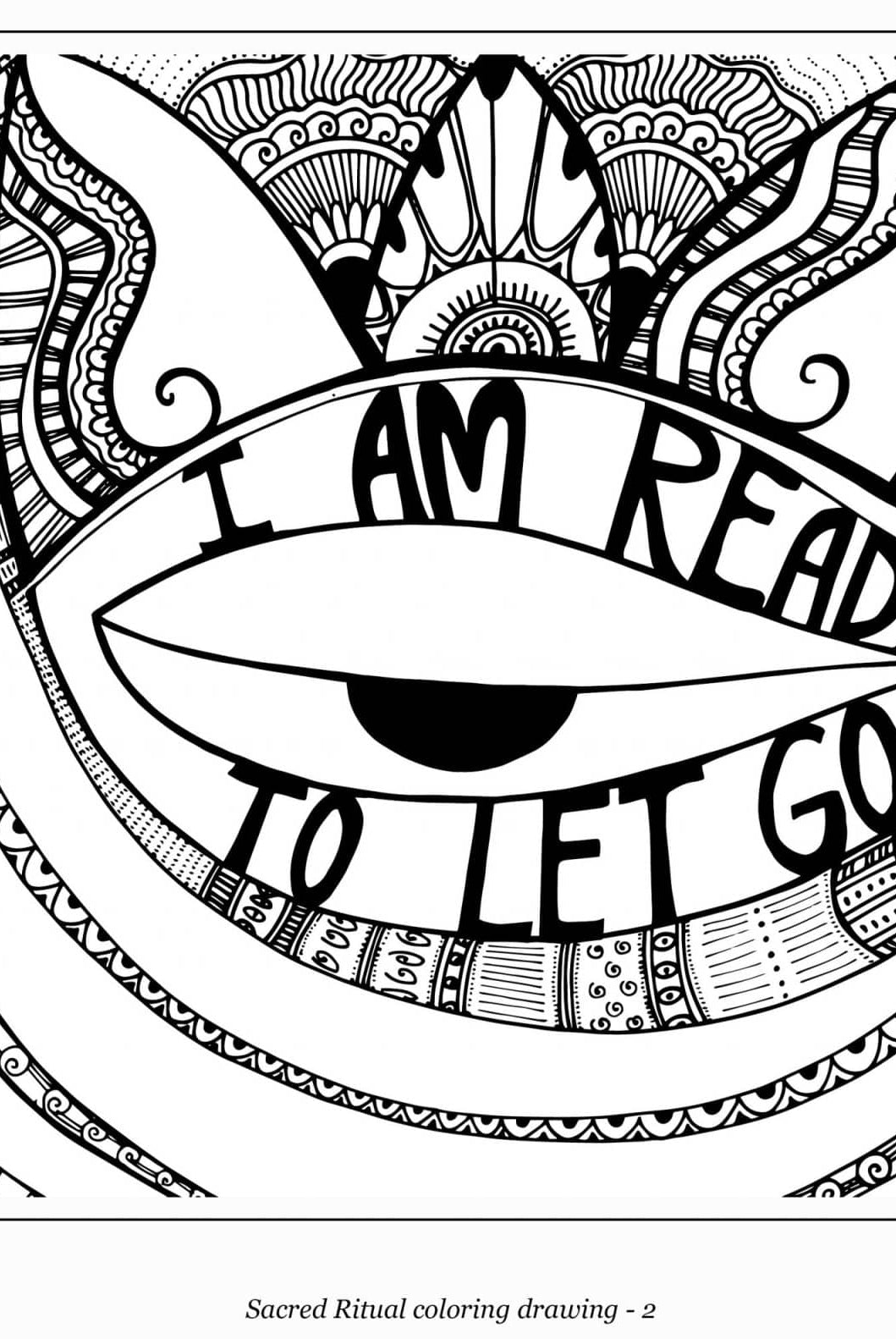 I'm ready to let go of - coloring page
