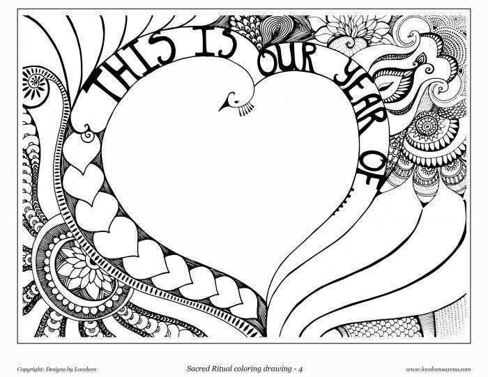 sacred ritual of the year coloring page