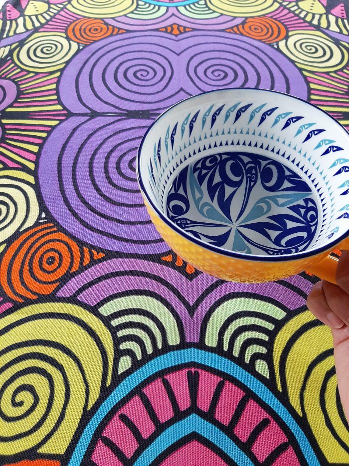 Tea towel with I'm an explorer print