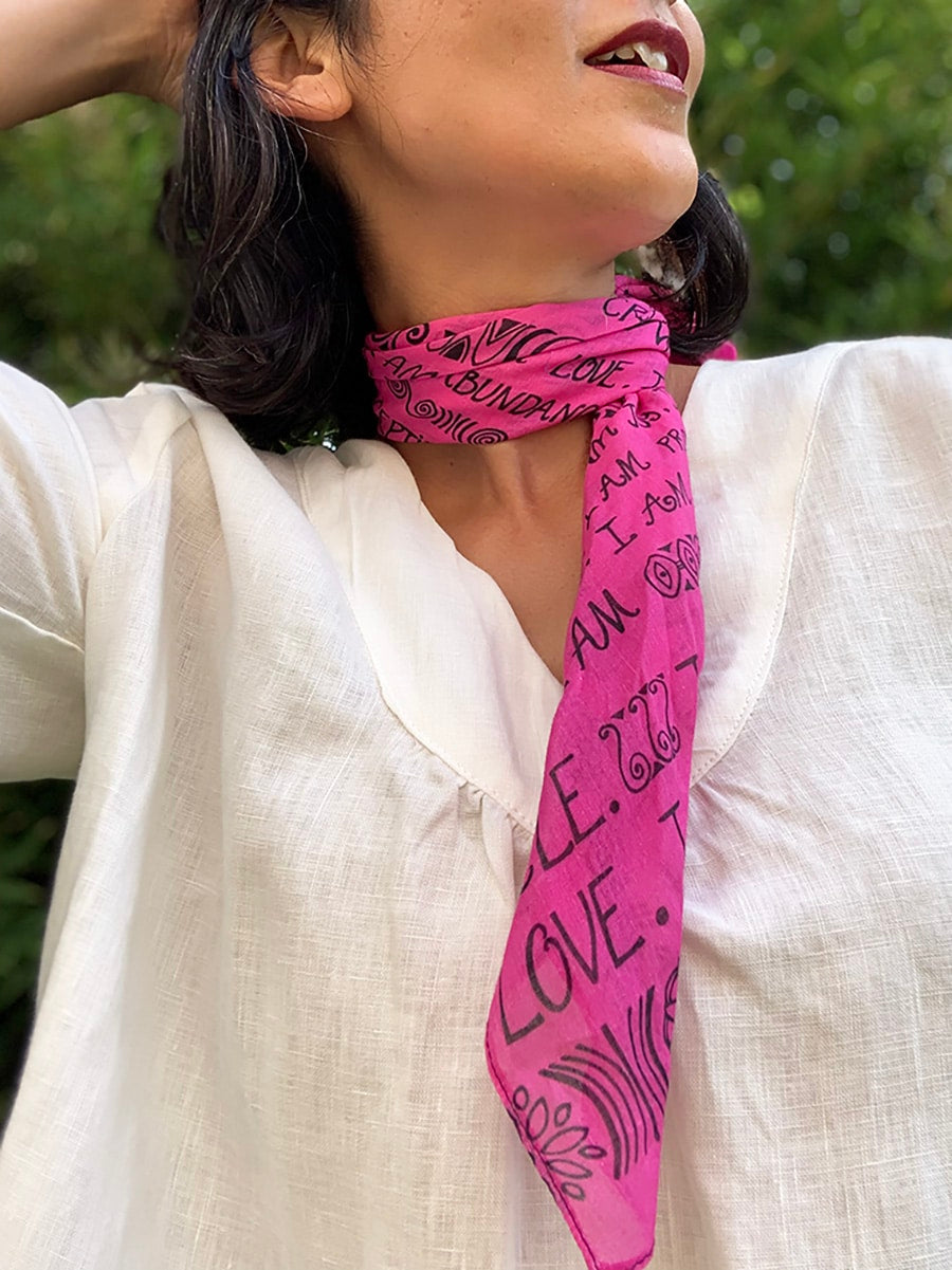 mantra-bandana-hot-magenta
