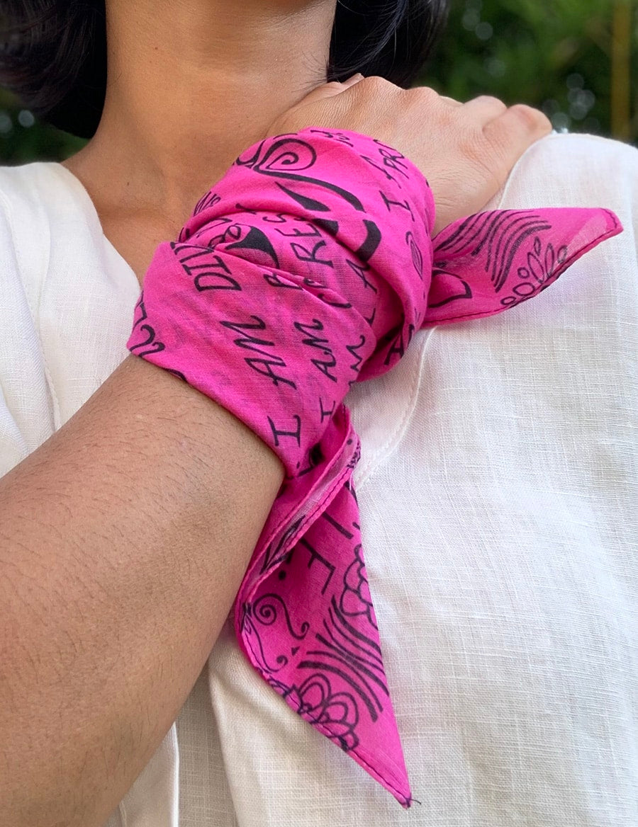 mantra-bandana-hot-magenta