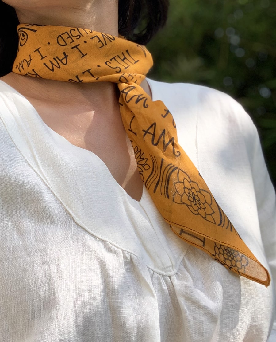 mantra-bandana-turmeric-golden-yellow