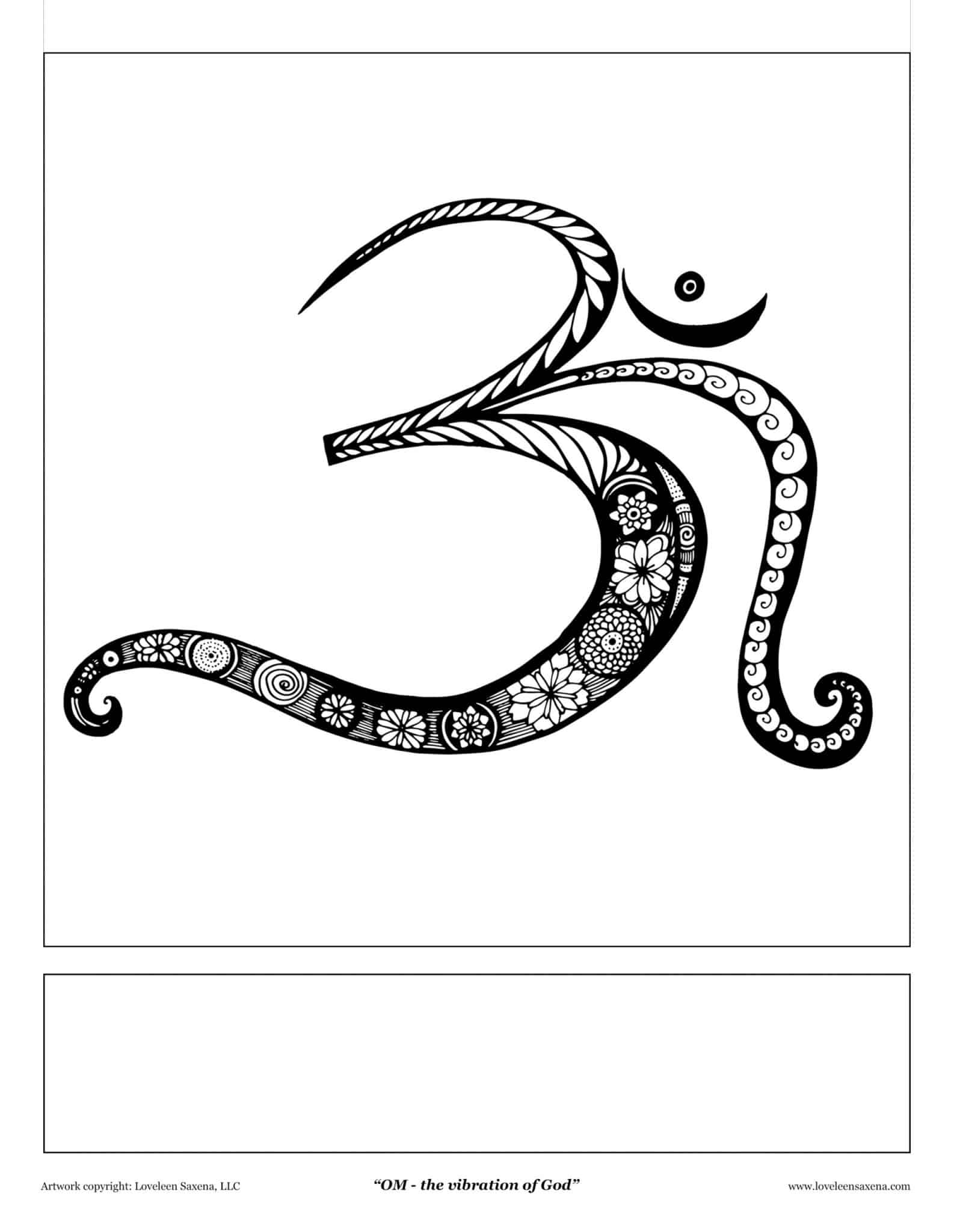 OM - coloring page