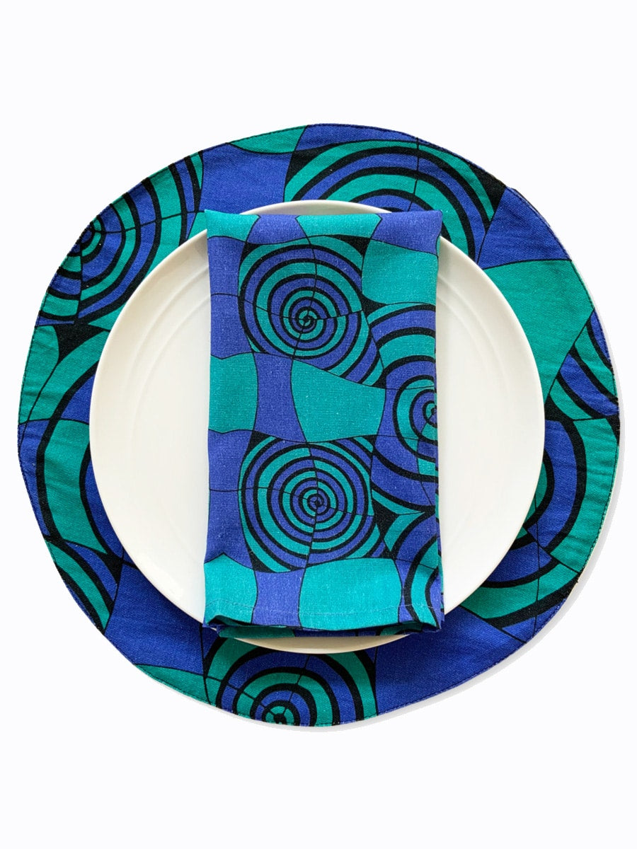 Placemats-spirals-blue-green