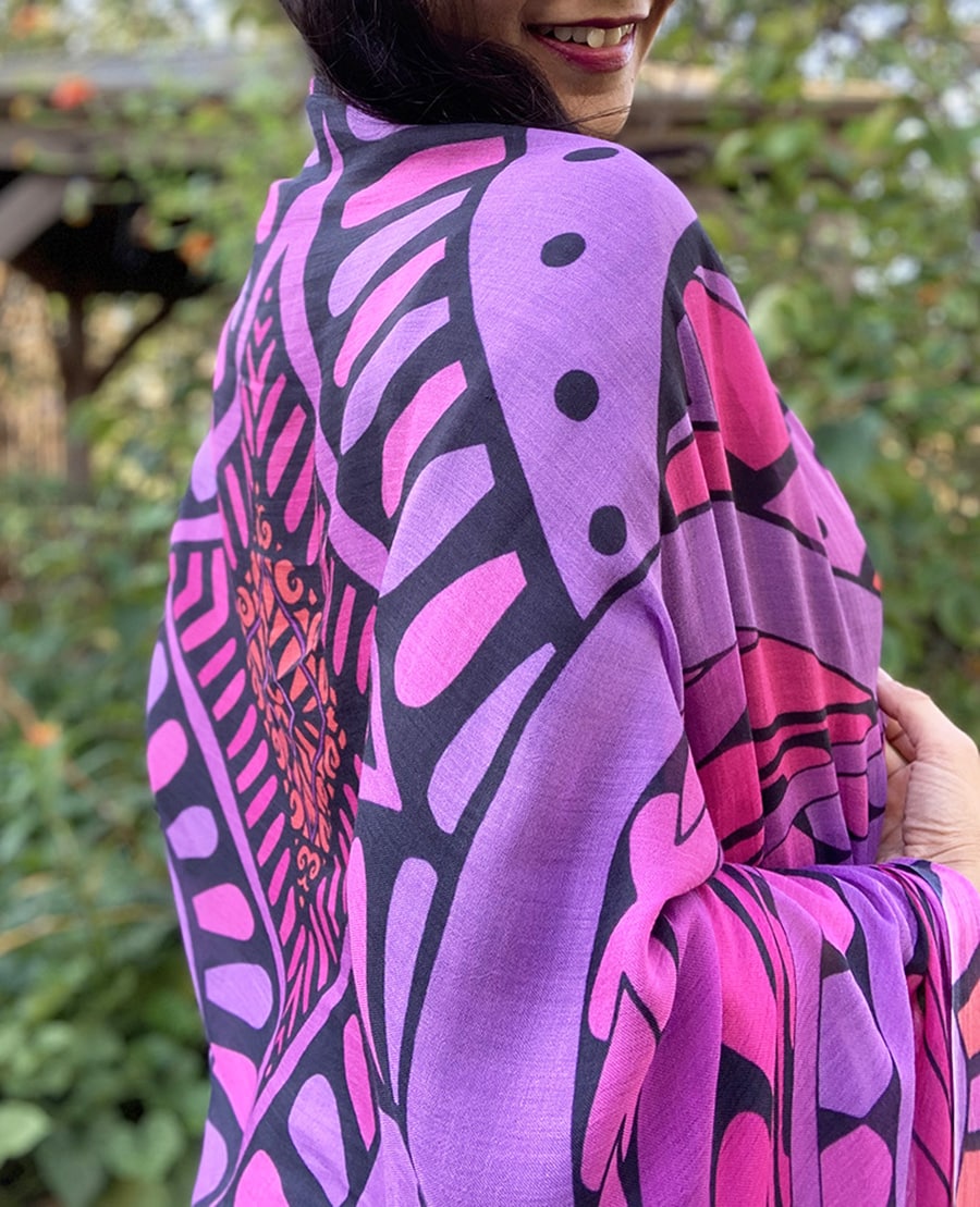 SCARF-I am Abundant-purple-pink