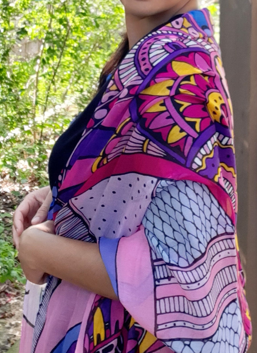 SCARF-ABUNDANCE-fish-pattern-pink-purple-yellow