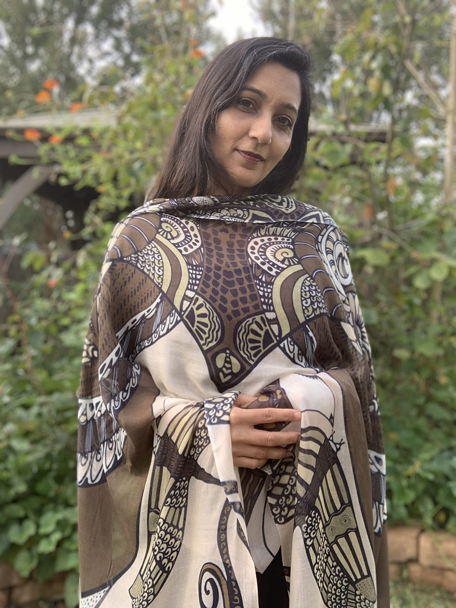 SCARF-HARMONY-brown-birdie-4