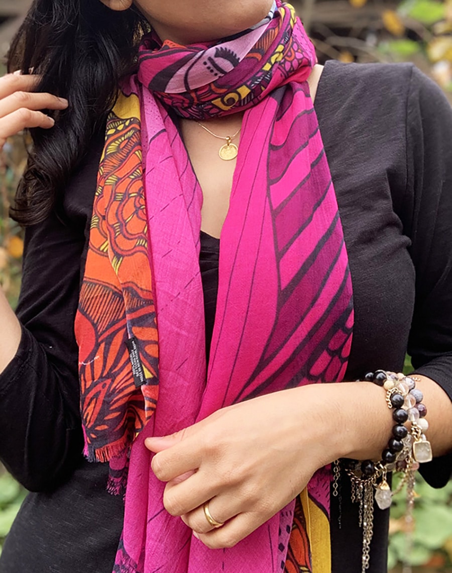 SCARF-Joy-grace-pink-blue-yellow