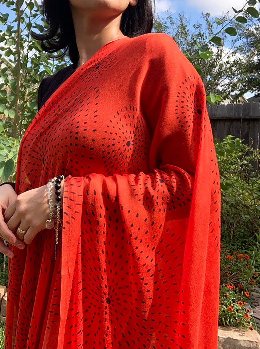 Scarves-cosmic-orange-stars-7