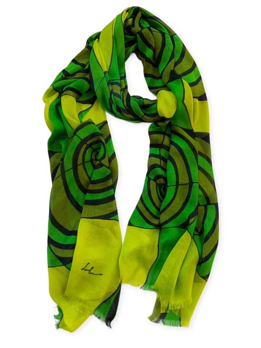 Scarves-spiral-green-yellow