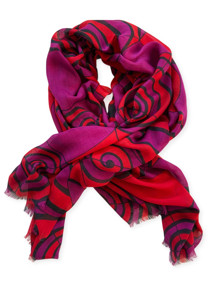 Scarves-spiral-purple-red