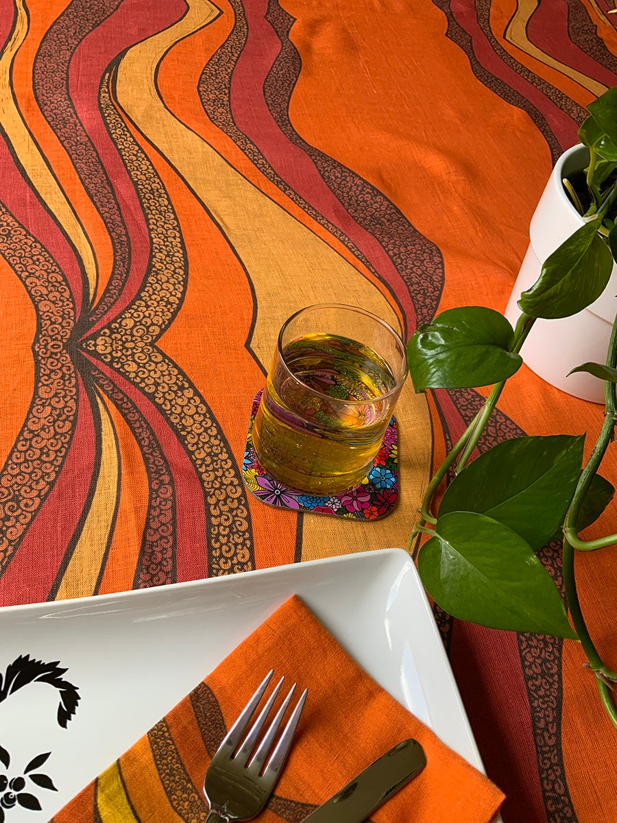 Sunset-table-cloth-orange