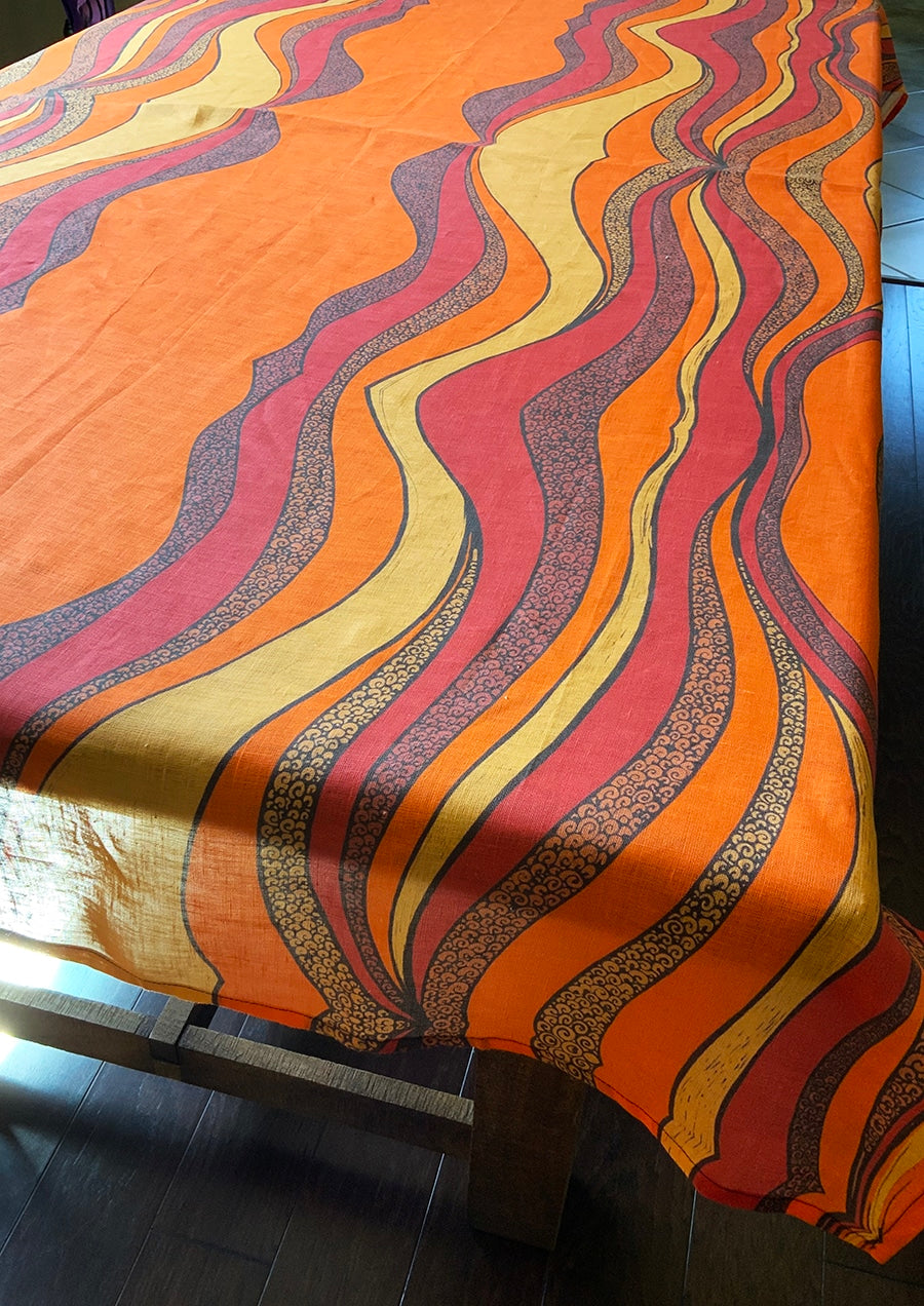 Sunset-table-cloth-orange