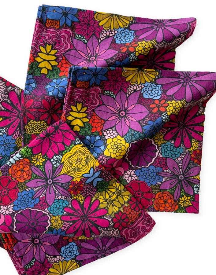 blooming beauty - colorful table napkins