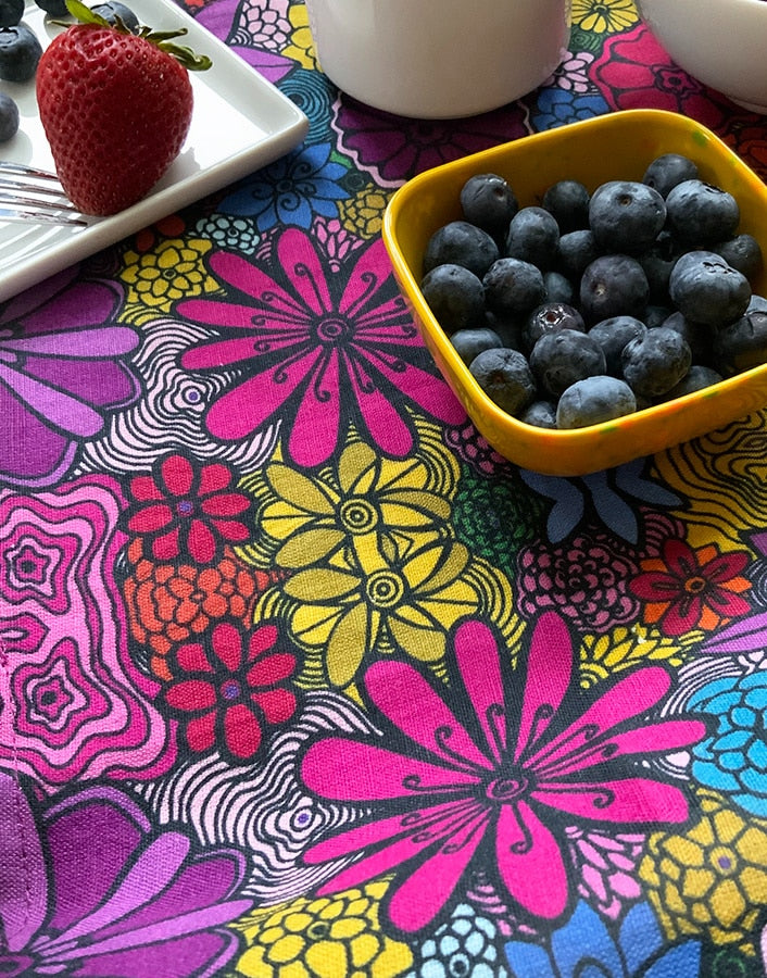 blooming beauty - colorful table napkins