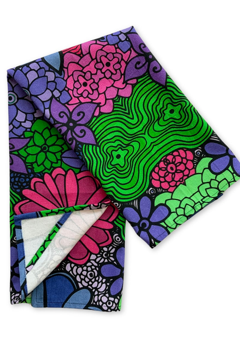 tea-towels-Bloom-boldly-blue-green-pink-plain
