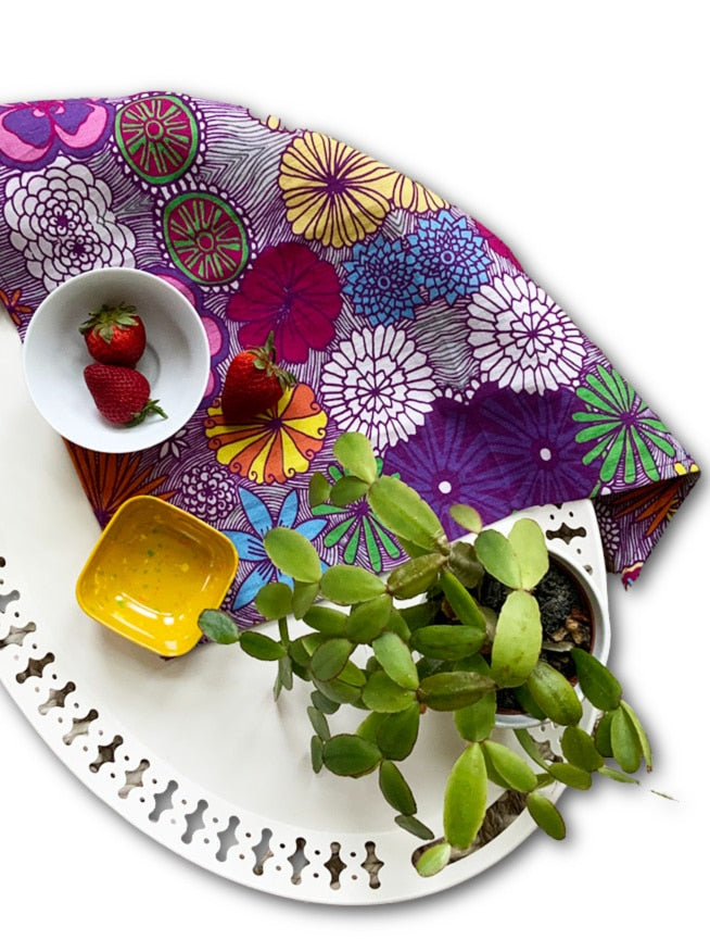 Lovely colorful flowers table napkin-spring colors