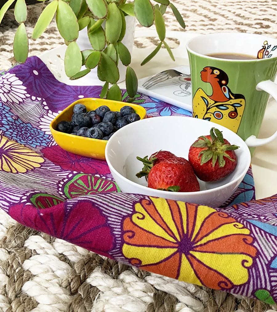 Lovely colorful flowers table napkin-spring colors