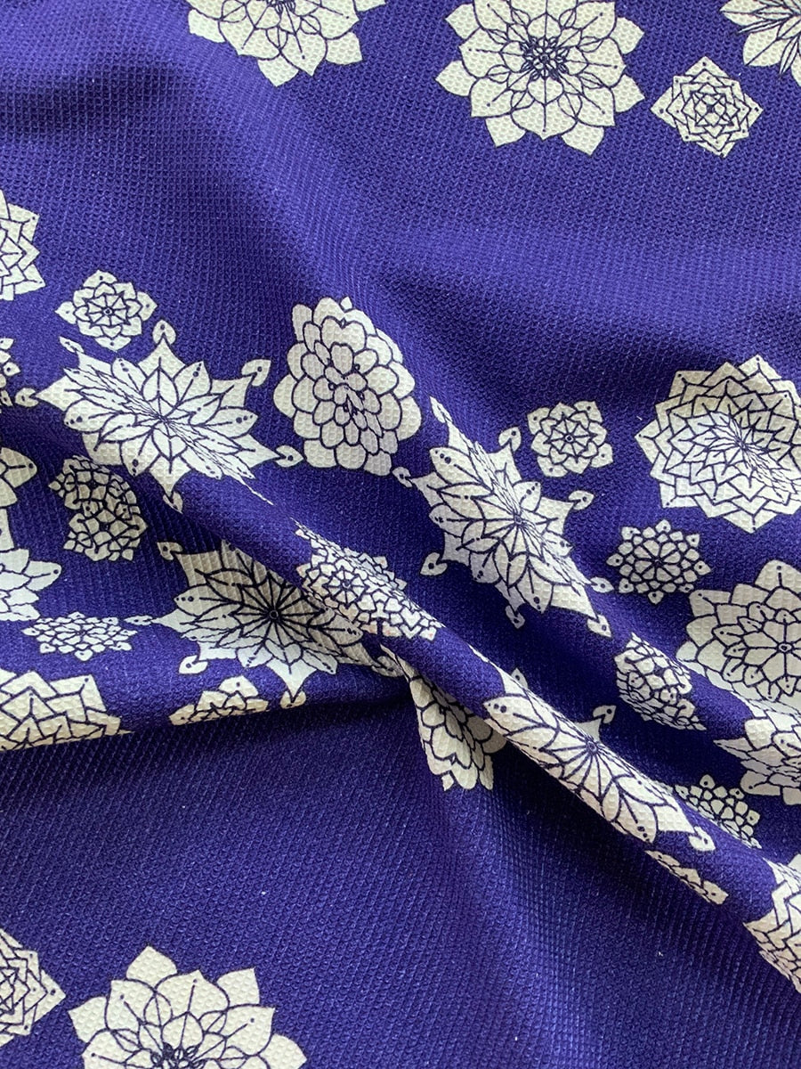 Tea-towel-flower-blue-waffle