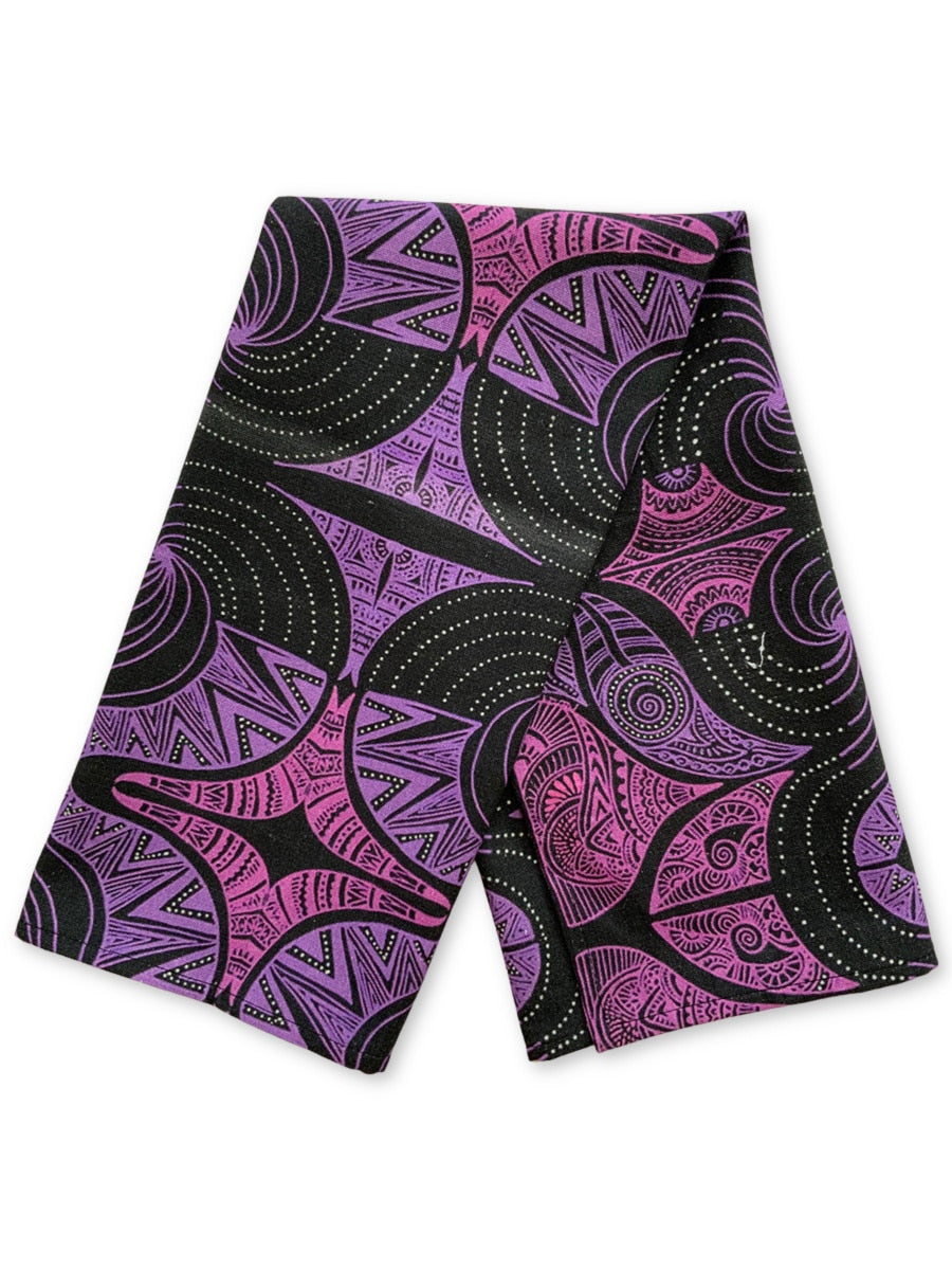 Tea-towel-black-purple-plain