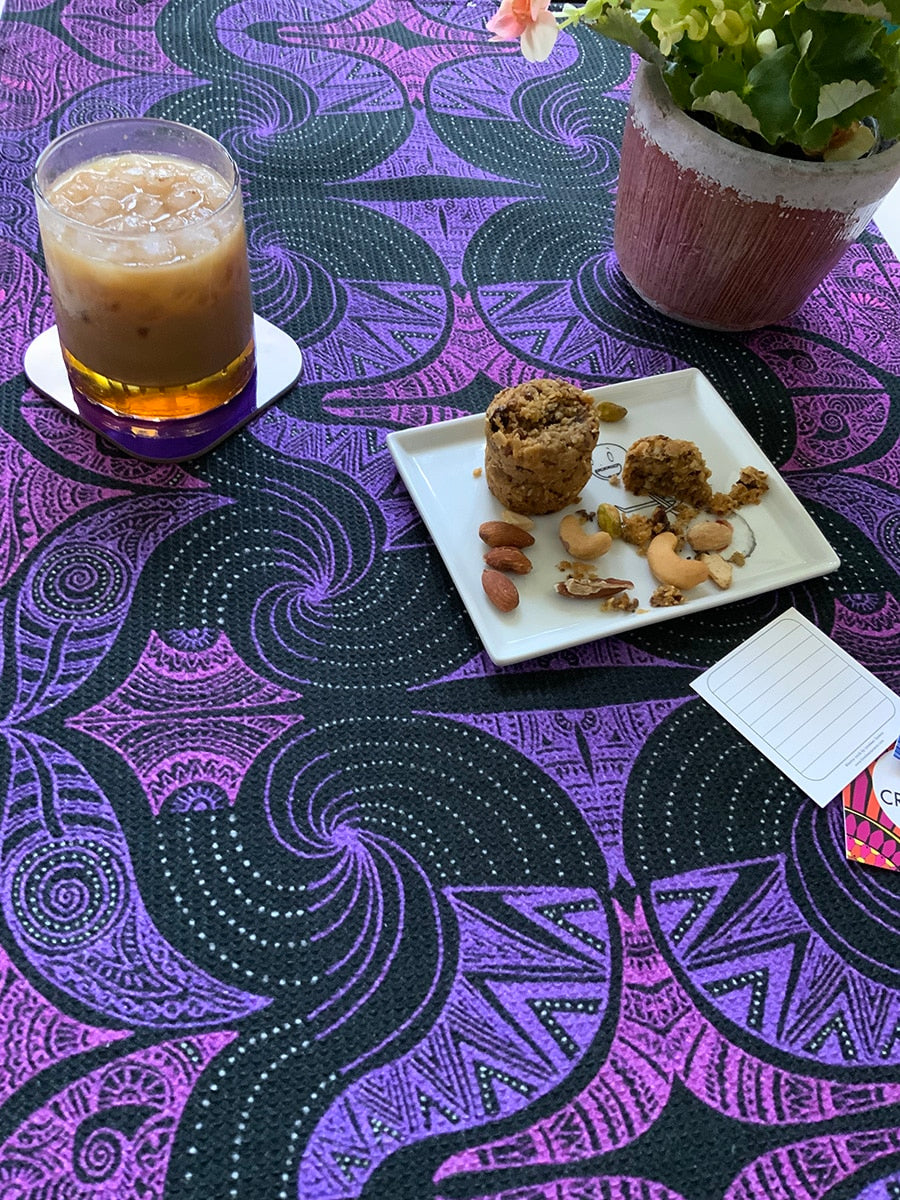 Tea-towel-black-purple-waffle