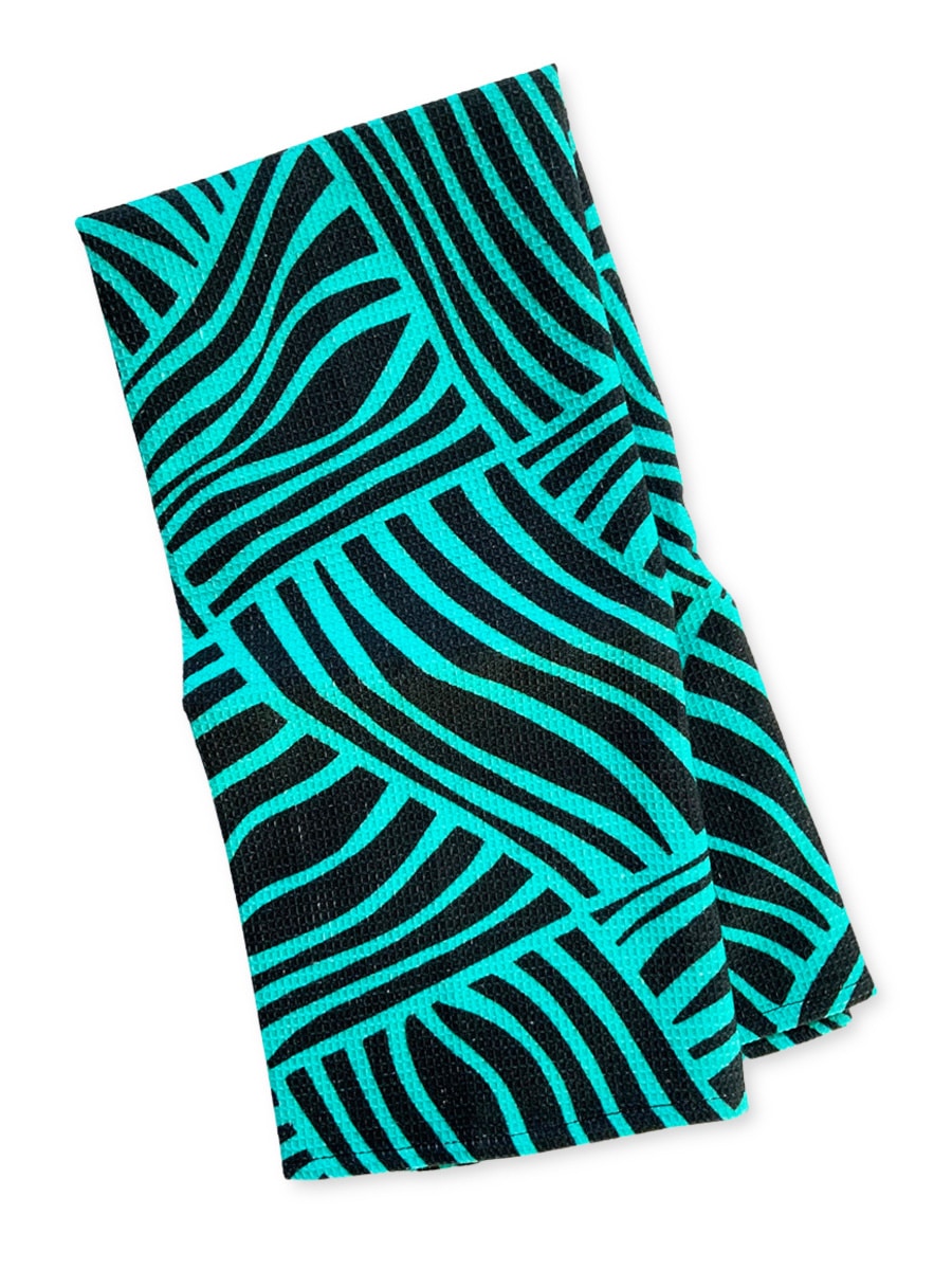 Tea-towel-waffle-lines-blue-black-pattern