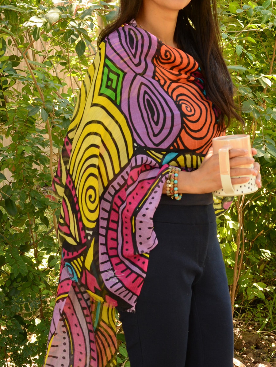 spirals-scarf-yellow-orange-pink-purple